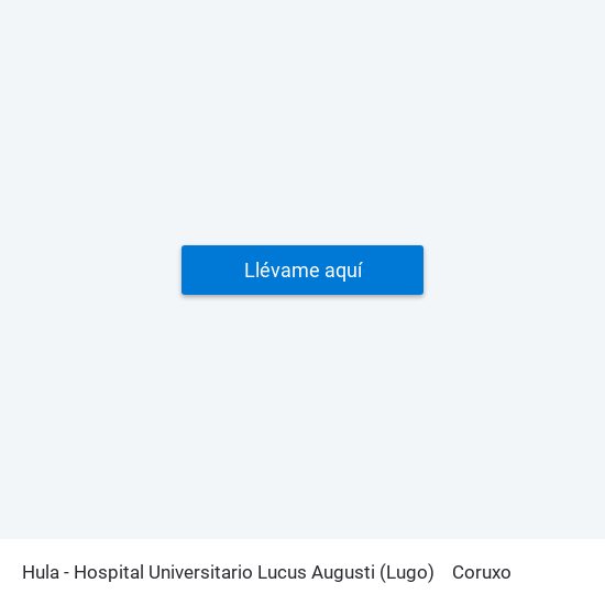 Hula - Hospital Universitario Lucus Augusti (Lugo) to Coruxo map