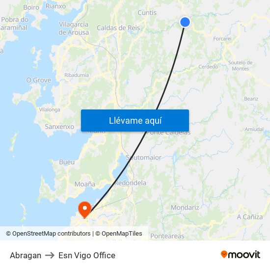 Abragan to Esn Vigo Office map