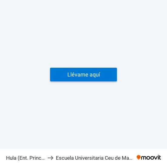 Hula (Ent. Principal) to Escuela Universitaria Ceu de Magisterio map