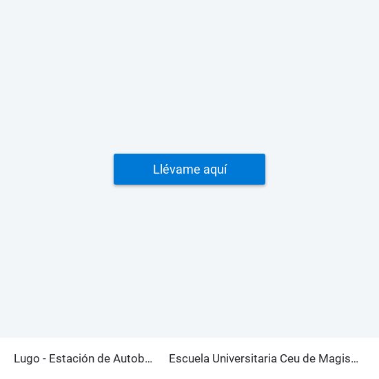 Lugo - Estación de Autobuses to Escuela Universitaria Ceu de Magisterio map