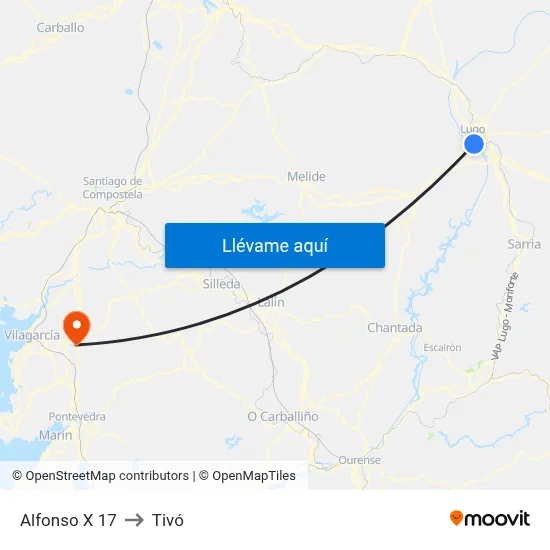 Alfonso X 17 to Tivó map