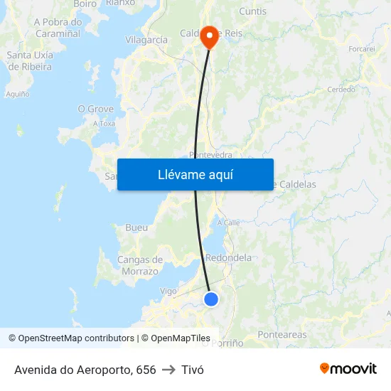 Avenida do Aeroporto, 656 to Tivó map