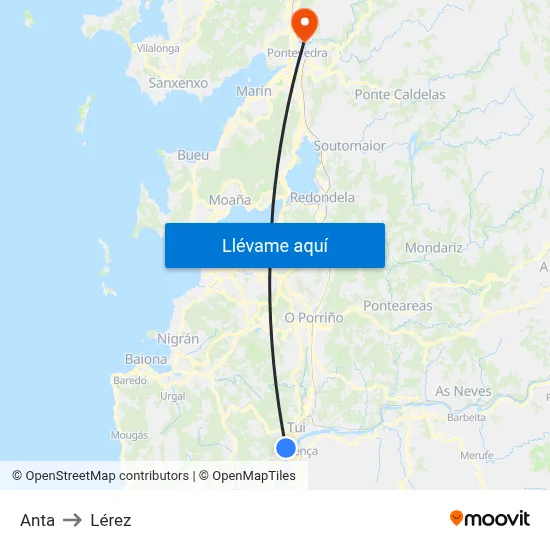 Anta to Lérez map