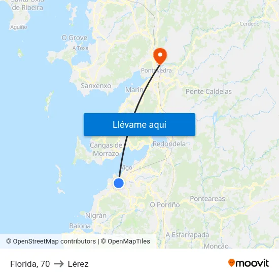 Florida, 70 to Lérez map