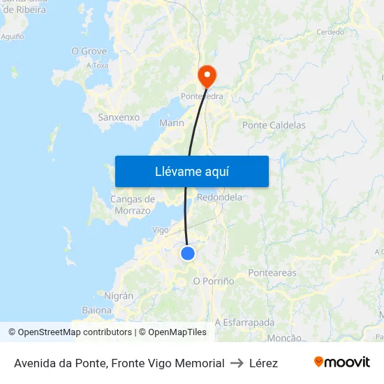 Avenida da Ponte, Fronte Vigo Memorial to Lérez map