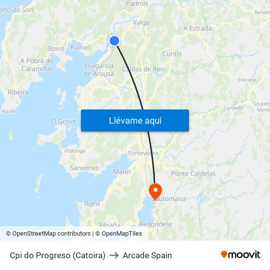 Cpi do Progreso (Catoira) to Arcade Spain map