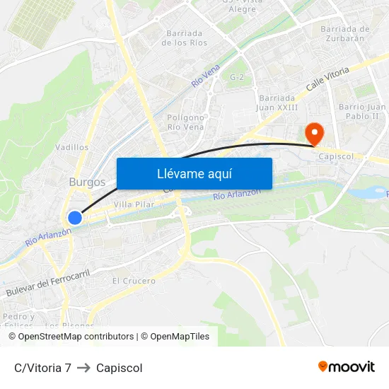 C/Vitoria 7 to Capiscol map