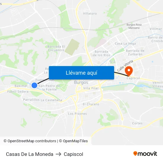 Casas De La Moneda to Capiscol map