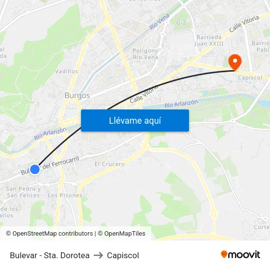 Bulevar - Sta. Dorotea to Capiscol map