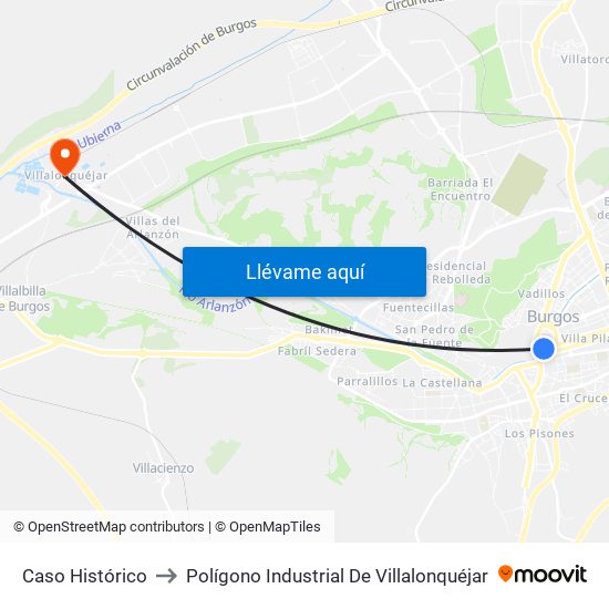 Caso Histórico to Polígono Industrial De Villalonquéjar map