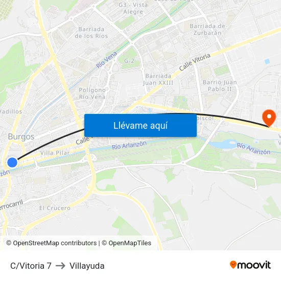 C/Vitoria 7 to Villayuda map
