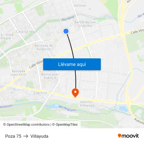 Poza 75 to Villayuda map