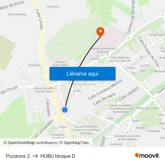 Pozanos 2 to HUBU bloque D map