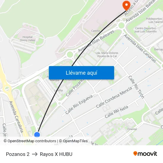 Pozanos 2 to Rayos X HUBU map