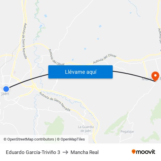 Eduardo García-Triviño 3 to Mancha Real map