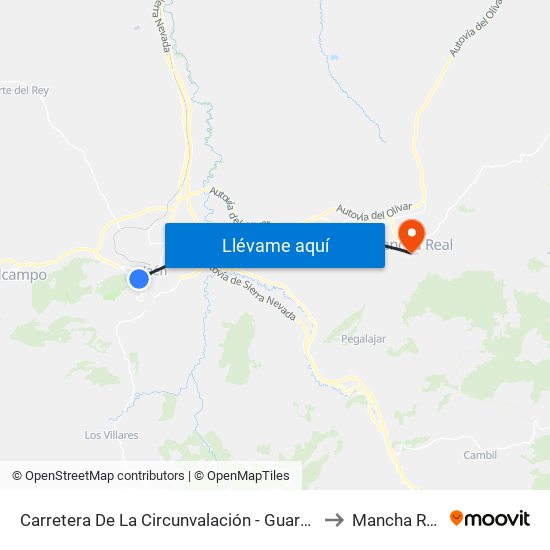 Carretera De La Circunvalación - Guardería to Mancha Real map