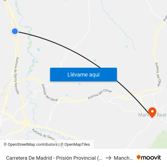 Carretera De Madrid - Prisión Provincial (Sentido Las Infantas) to Mancha Real map