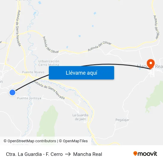 Ctra. La Guardia - F. Cerro to Mancha Real map