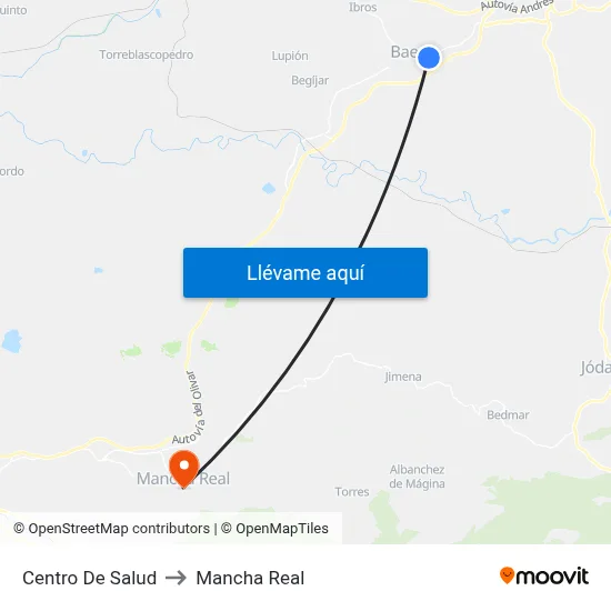 Centro De Salud to Mancha Real map