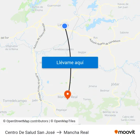 Centro De Salud San José to Mancha Real map