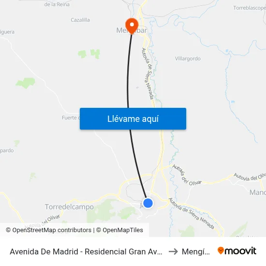 Avenida De Madrid - Residencial Gran Avenida to Mengíbar map