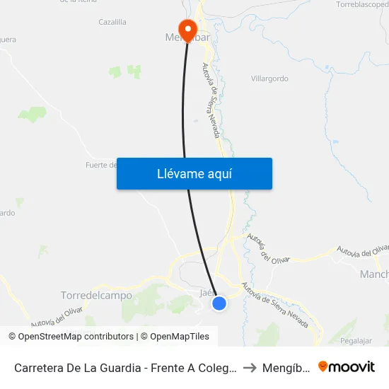 Carretera De La Guardia - Frente A Colegio to Mengíbar map