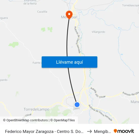 Federico Mayor Zaragoza - Centro S. Down to Mengíbar map