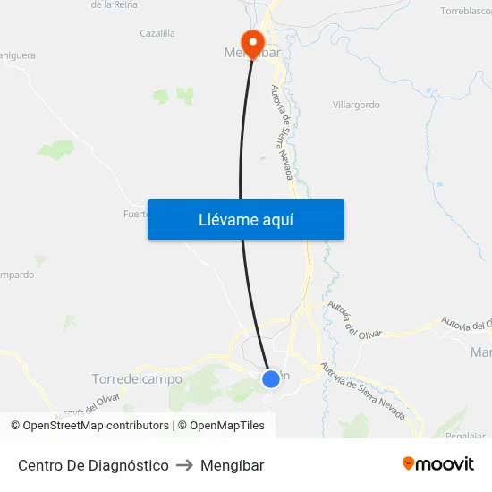 Centro De Diagnóstico to Mengíbar map
