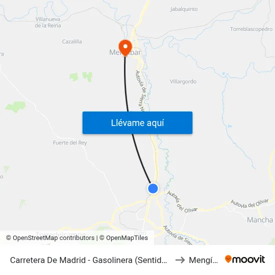 Carretera De Madrid - Gasolinera (Sentido Jaén) to Mengíbar map