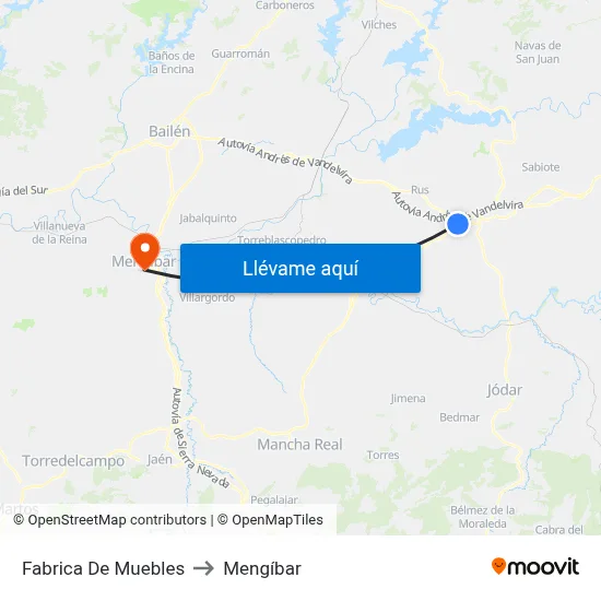Fabrica De Muebles to Mengíbar map