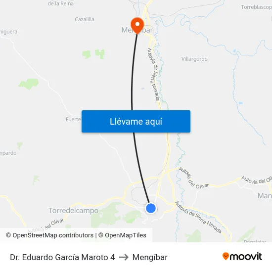 Dr. Eduardo García Maroto 4 to Mengíbar map