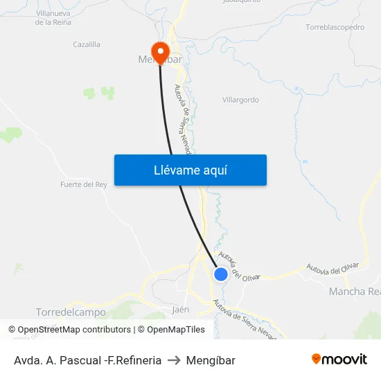 Avda. A. Pascual -F.Refineria to Mengíbar map