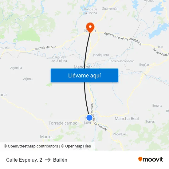 Calle Espeluy. 2 to Bailén map