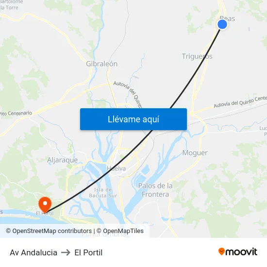 Av Andalucia to El Portil map