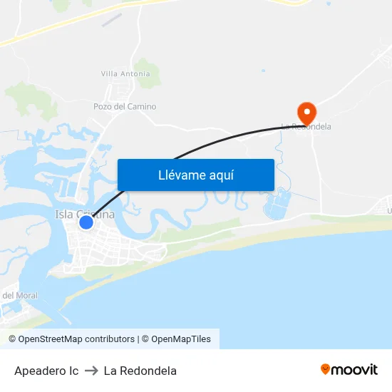 Apeadero Ic to La Redondela map