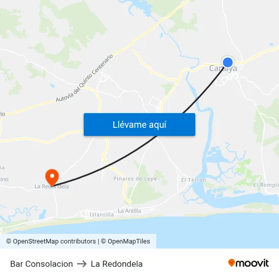 Bar Consolacion to La Redondela map
