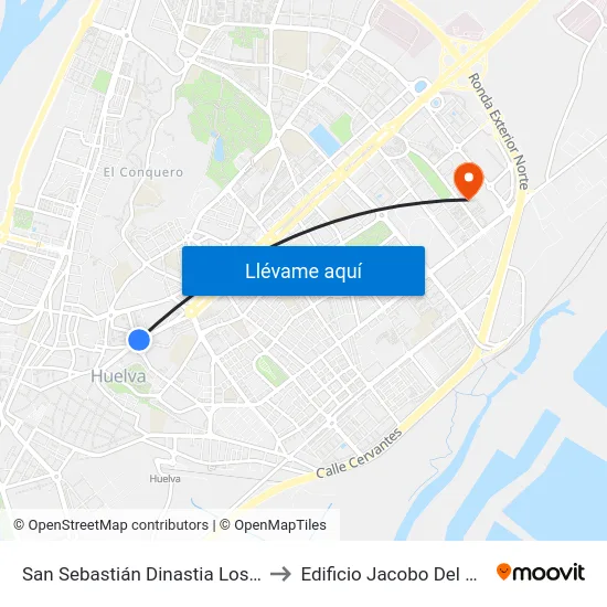 San Sebastián Dinastia Los Litris to Edificio Jacobo Del Barco map