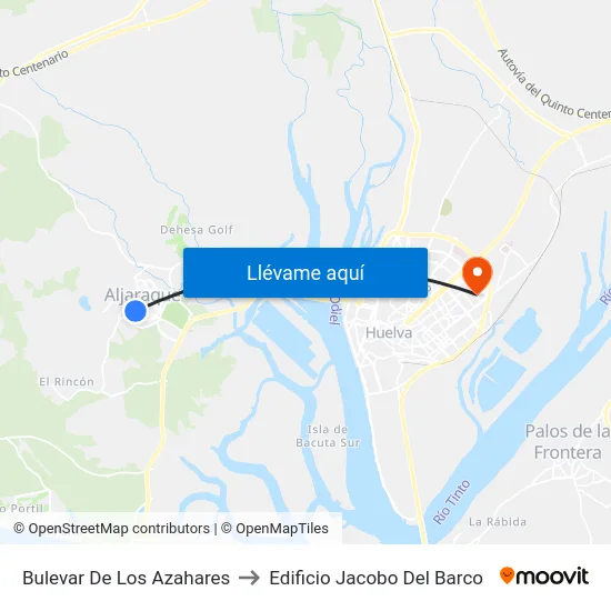 Bulevar De Los Azahares to Edificio Jacobo Del Barco map