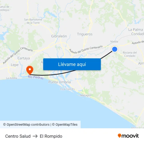Centro Salud to El Rompido map