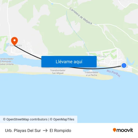 Urb. Playas Del Sur to El Rompido map