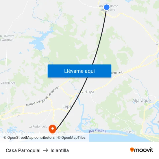 Casa Parroquial to Islantilla map