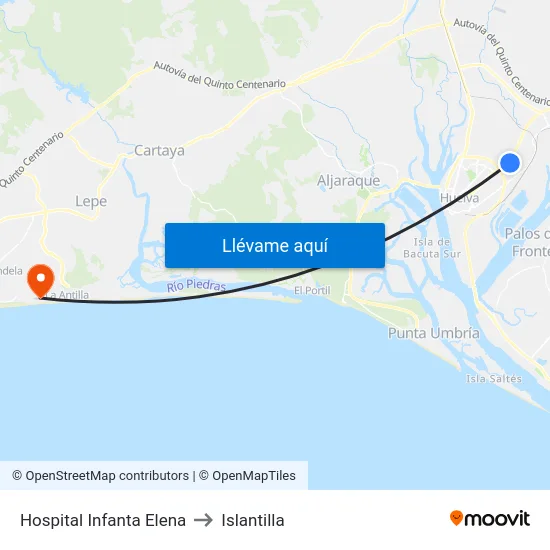 Hospital Infanta Elena to Islantilla map