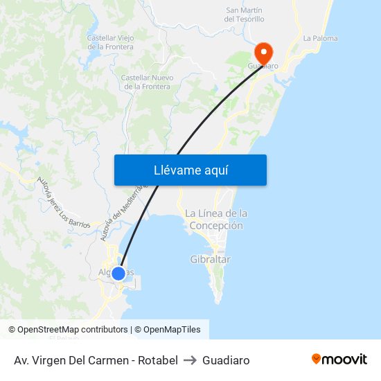 Av. Virgen Del Carmen - Rotabel to Guadiaro map