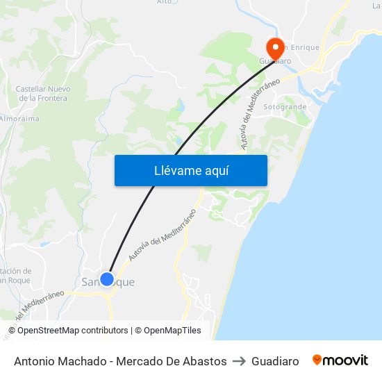 Antonio Machado - Mercado De Abastos to Guadiaro map