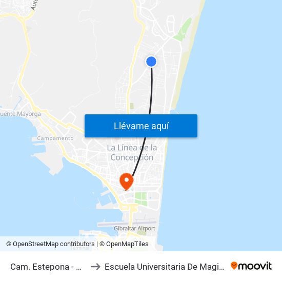Cam. Estepona - Cam. Las Torres to Escuela Universitaria De Magisterio Virgen De Europa map