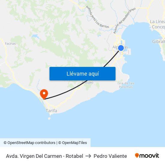 Avda. Virgen Del Carmen - Rotabel to Pedro Valiente map