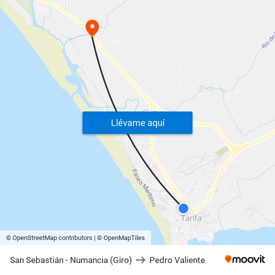 San Sebastián - Numancia (Giro) to Pedro Valiente map