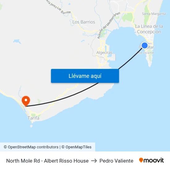 North Mole Rd - Albert Risso House to Pedro Valiente map