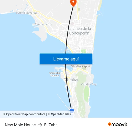 New Mole House to El Zabal map