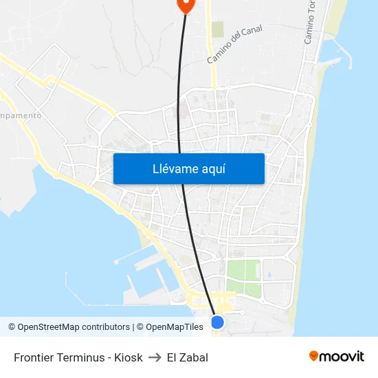 Frontier Terminus - Kiosk to El Zabal map